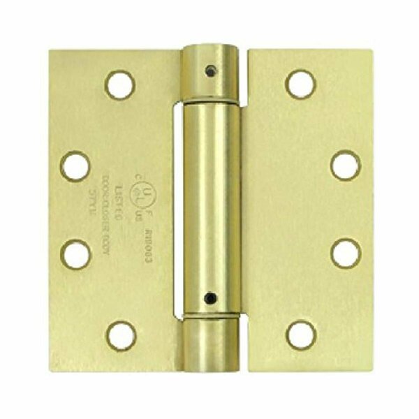 Patioplus Spring Hinge - 4.5 x 4.5 in. - Brushed Brass PA3847615